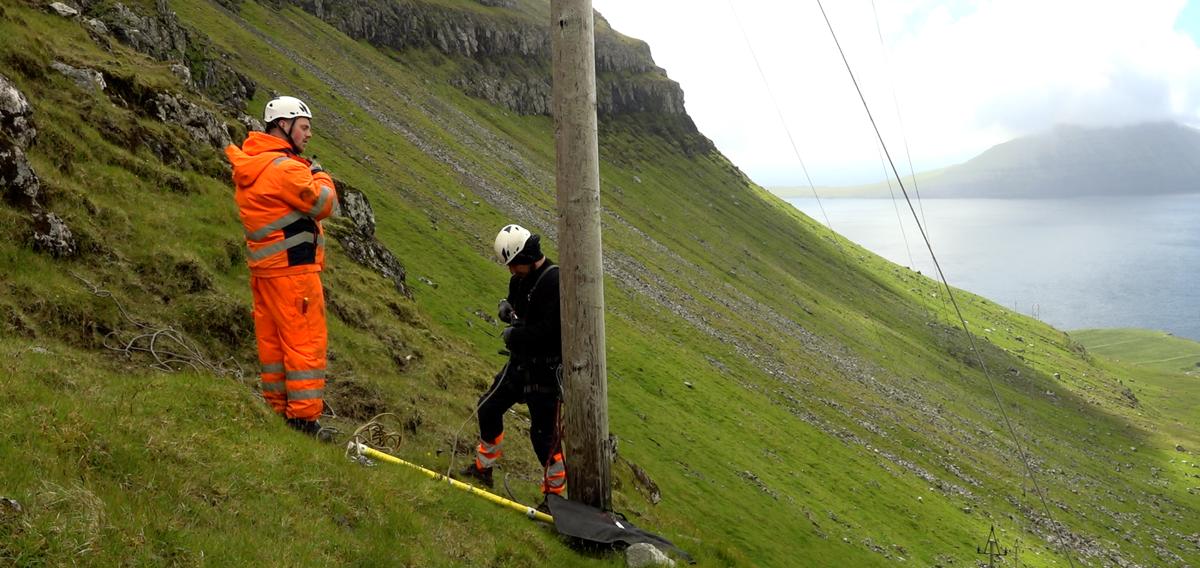 Video - linjuarbeiði í Syðradali á Streymoynni