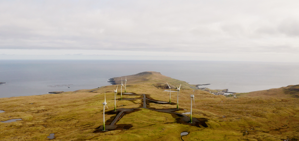 In the initial half of 2023, 56% of Suðuroy's power consumption was sourced from renewable resources