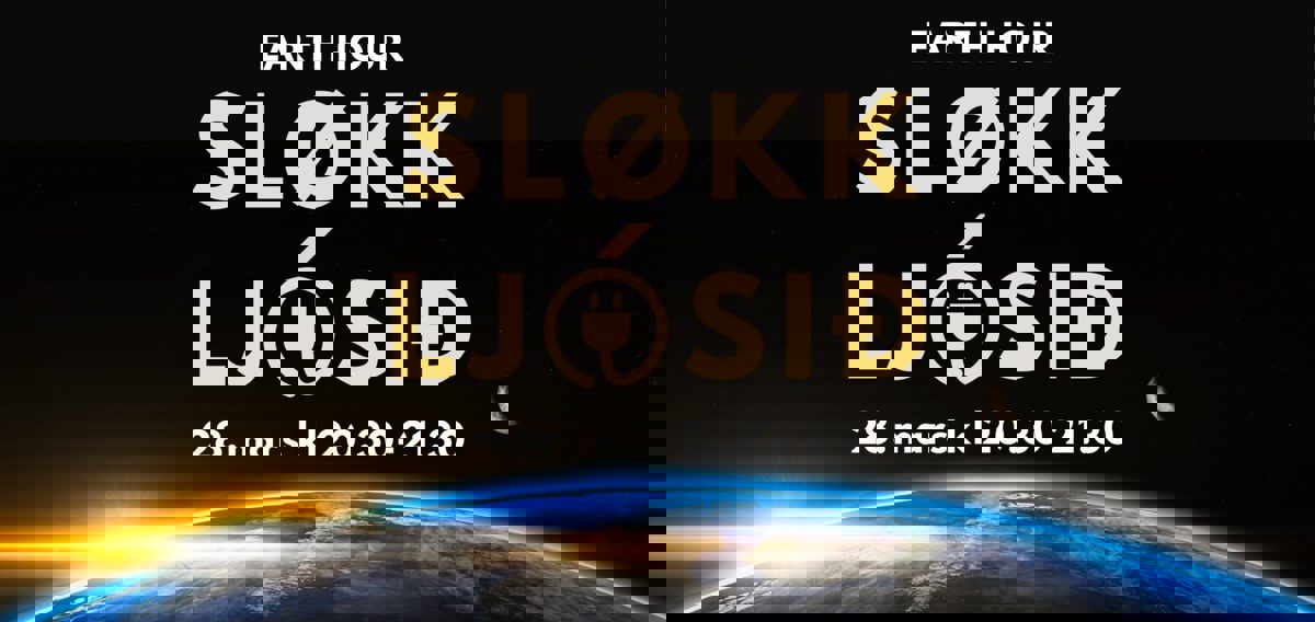 Sløkk ljósið - Earth Hour 2026